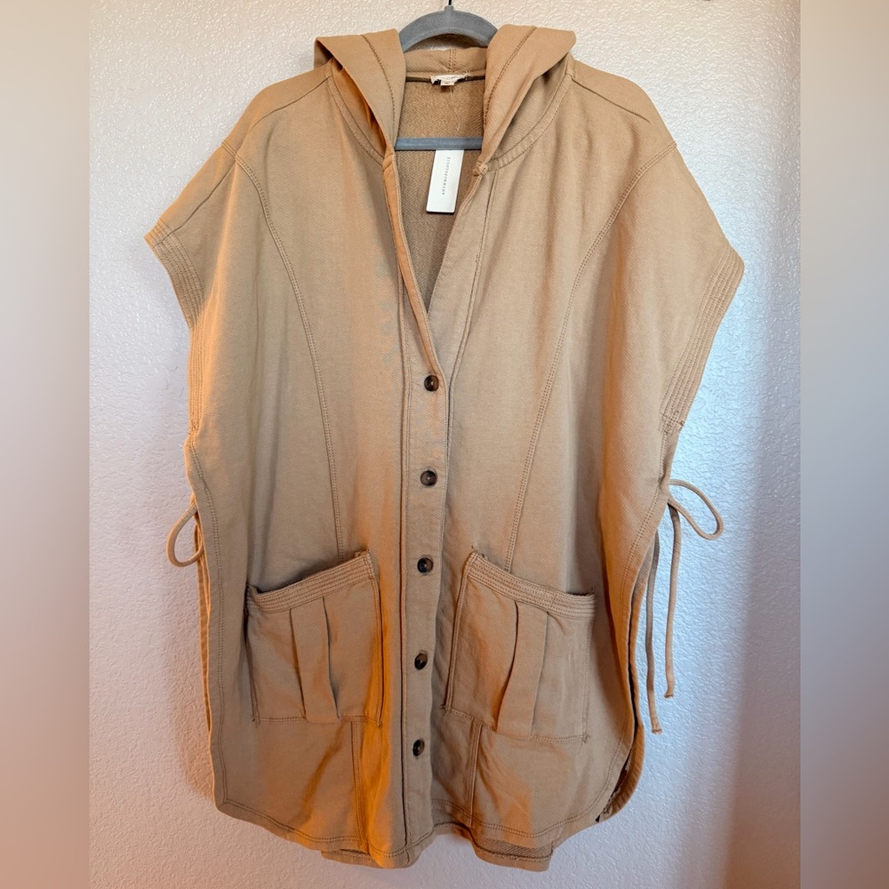 Anthropologie (Pilcro) Side-Tie Short Sleeve Poncho - Size: L/XL (generous) NWT